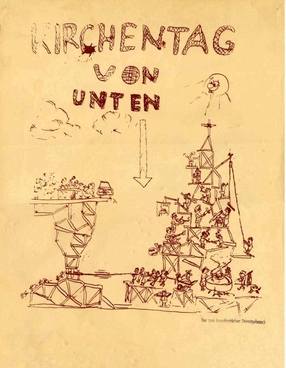 Poster Kirchentag von Unten, 1987
